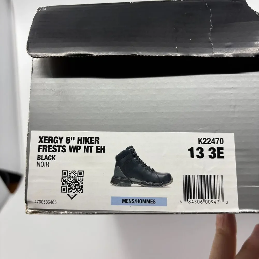 HyTest Xergy 6 Hiker FootRests 2.0 WP Safety Boots Mens 13 3E Black